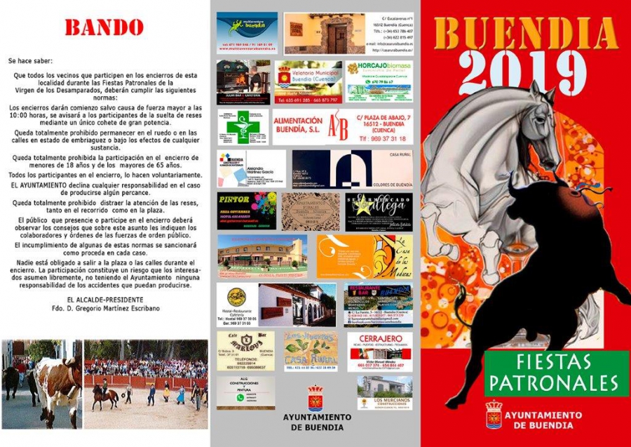 Opinión Gastos Explícitamente Ayuntamiento de Buendía | Noticias | Fiestas Buendia 2019